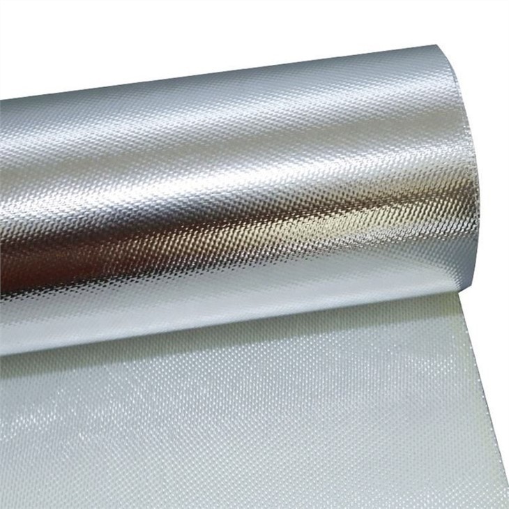 Aluminum Foil Faced Coated Glass Fiber Fabric Fiberglass Cloth