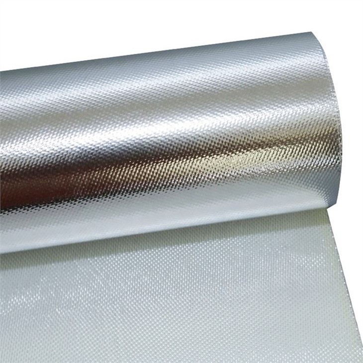 Aluminum Foil Faced Coated Glass Fiber Fabric Fiberglass Cloth
